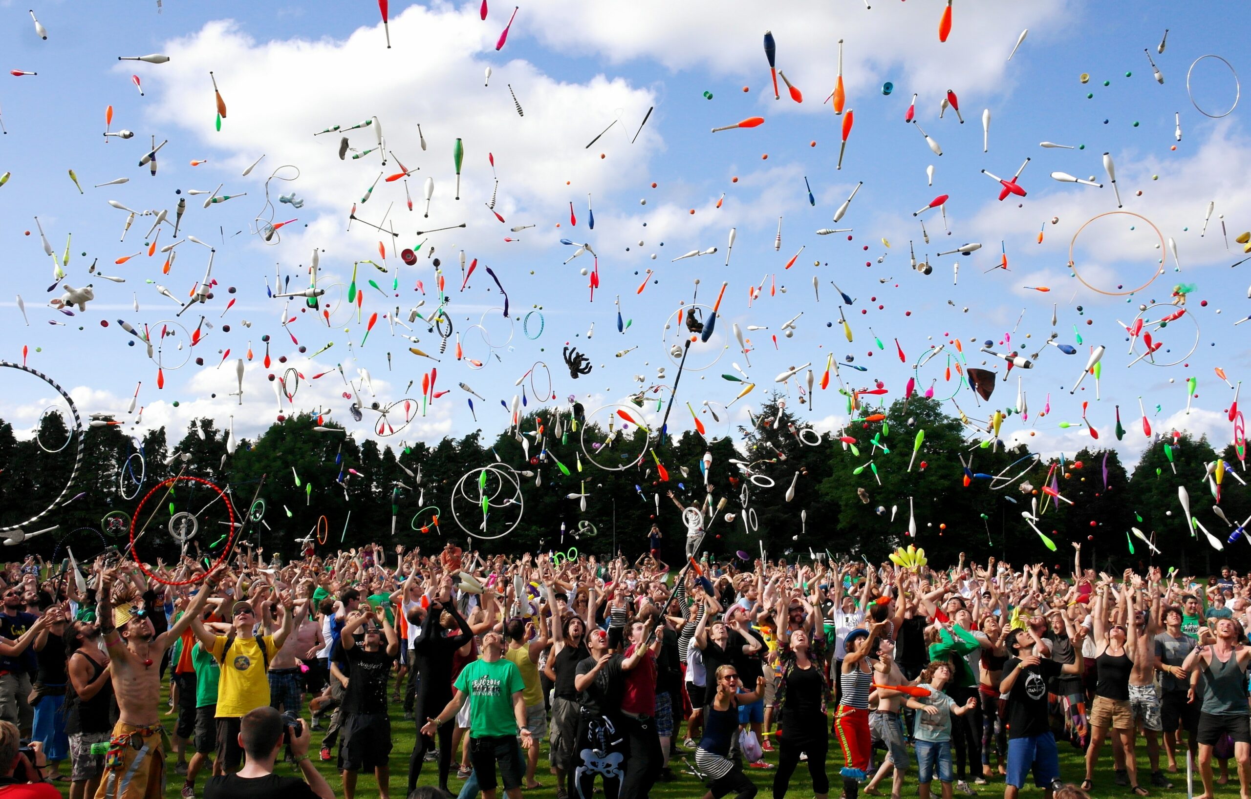 People celebrating at an event